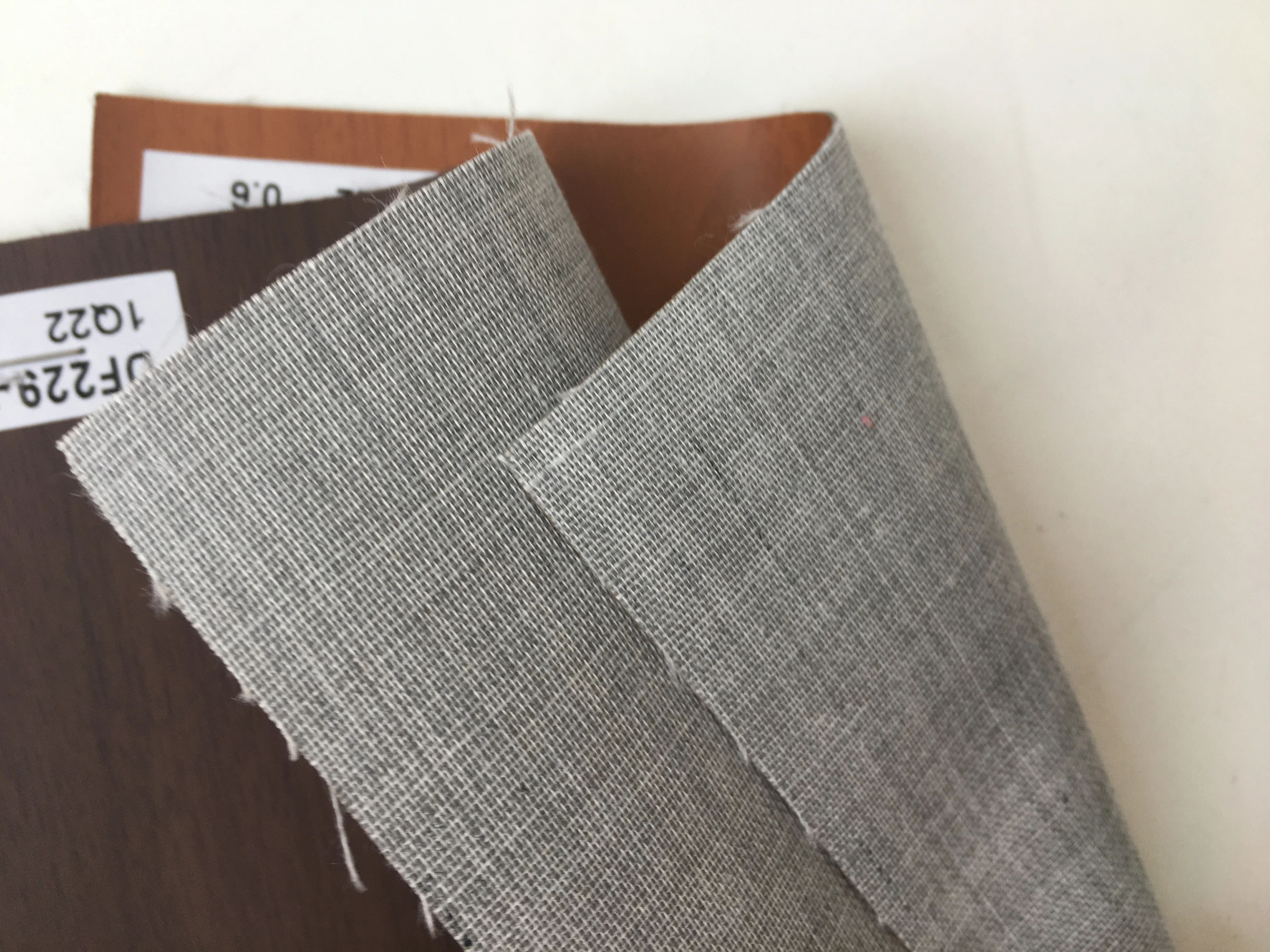 Wood grain PU leather printed PU leather furniture leather material for sofa