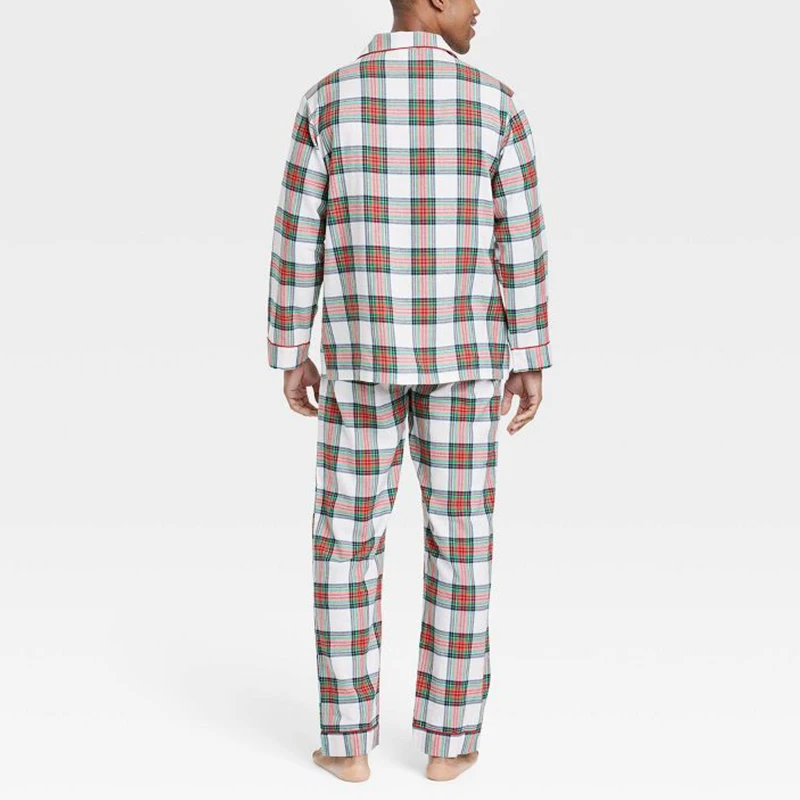 Tartan Plaid Couple  Matching Pajamas Valentines Day His And Hers Pajamas Set for Men and Women