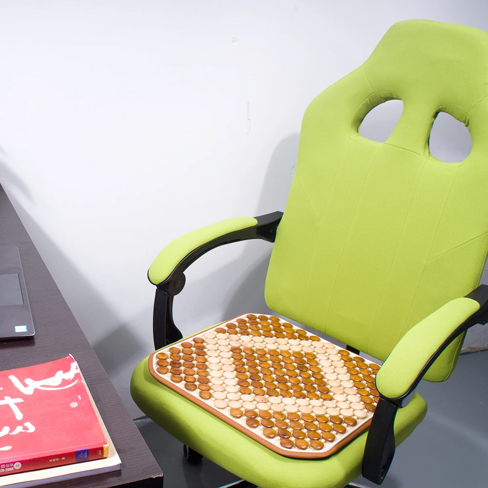 comfort cooling seat breathable wood car seat cushion customized wholesale wooden car seat cushion