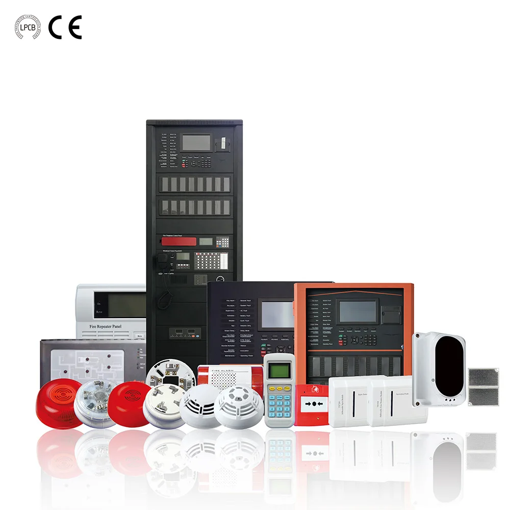 Tanda Factory Wholesale 4 Loops Addressable Fire Alarm Control Panels Panel to Panel Networking Alarm System fire alarm system