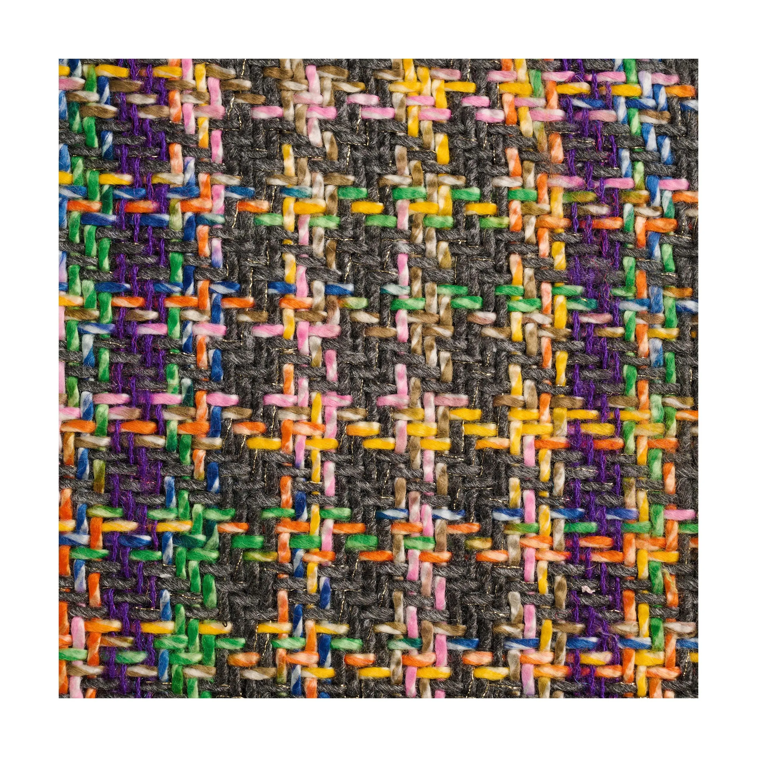 2024 New Design  Rib Pattern Tweed Fabric 23% Polyester 77% Acrylic  Blend