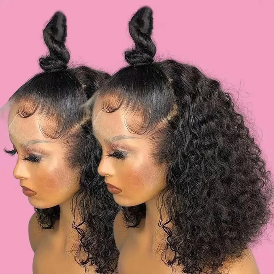 Humbenhairlace Long Body Bob Ombre Wig Short Curly Front Lace Wig Artificial Hair Product