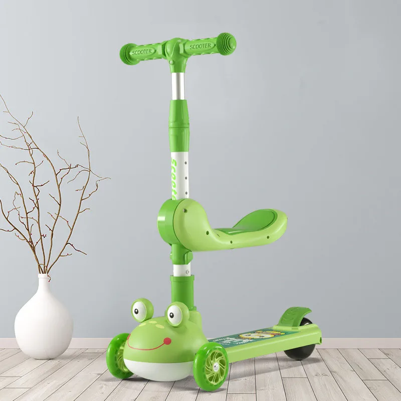 Free shipping kids with seats widen the wheel scooter baby 2-10 year old kids bmx scooter made in China children scooter