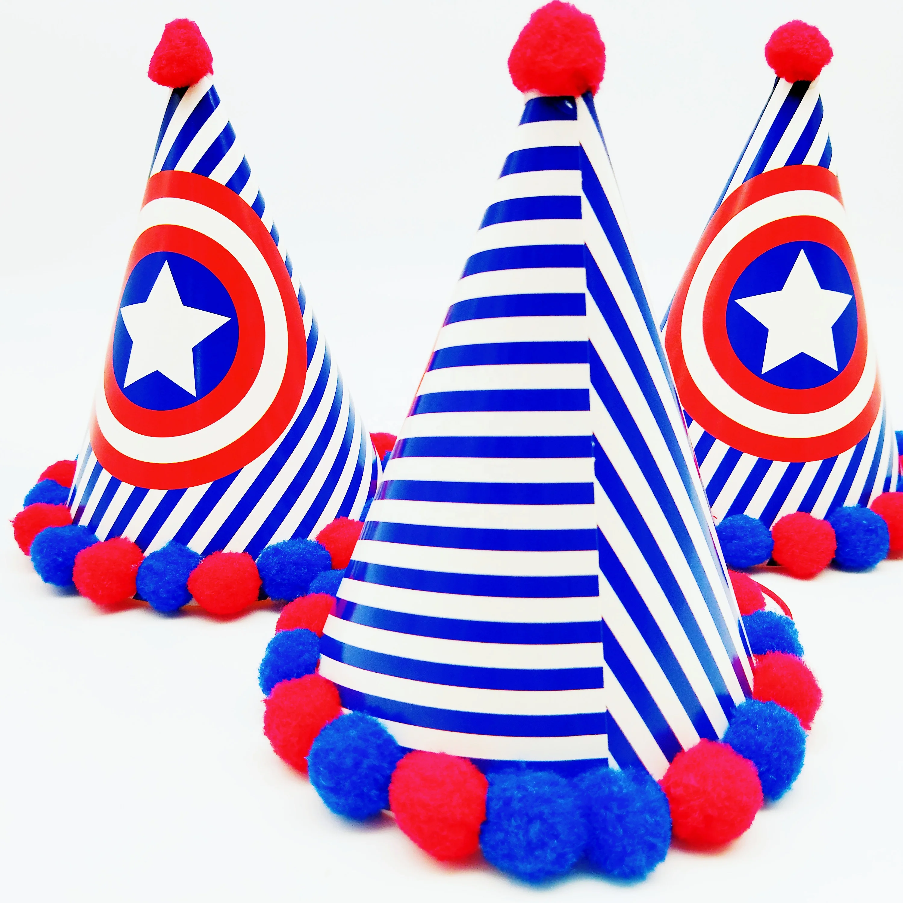 Cone Professional Manufacture Cheap Multi Colors Ladies Paper Party Hats birthday hat