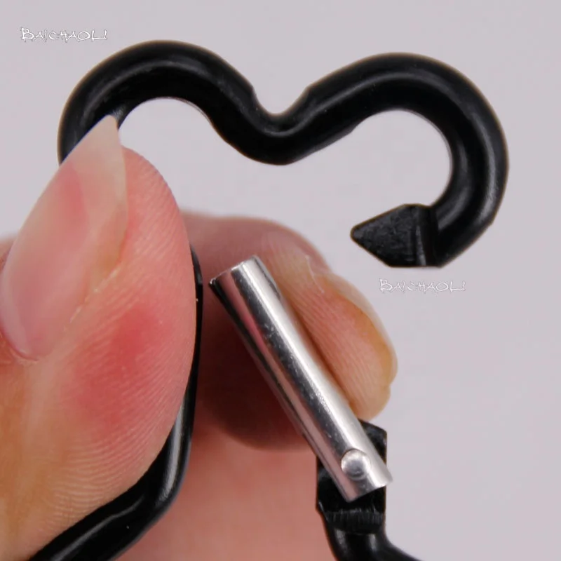 Dog Bone Shaped Aluminium alloy spring Hook for Carabiner