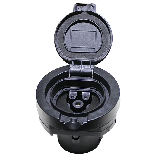 
 С защитной крышкой Тип 2 Evse вход для зарядки 16amp Iec 62196-2 Электрический переключатель розетка  