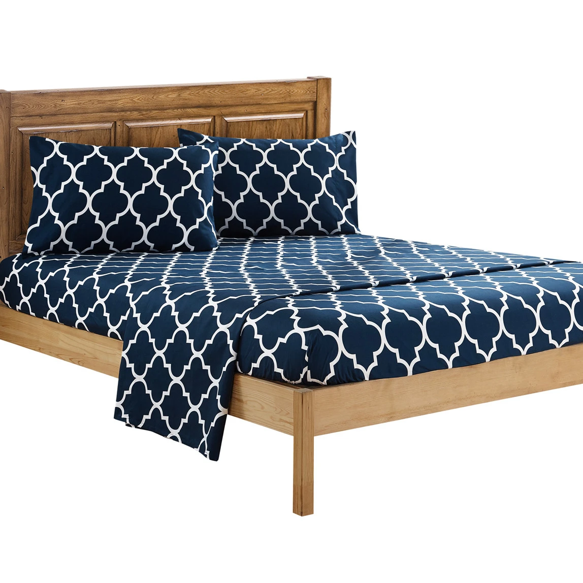 Hot Sale Best Quality Popular Product Luxury Morocco Pattern Printed Microfiber Bed Sheet Set