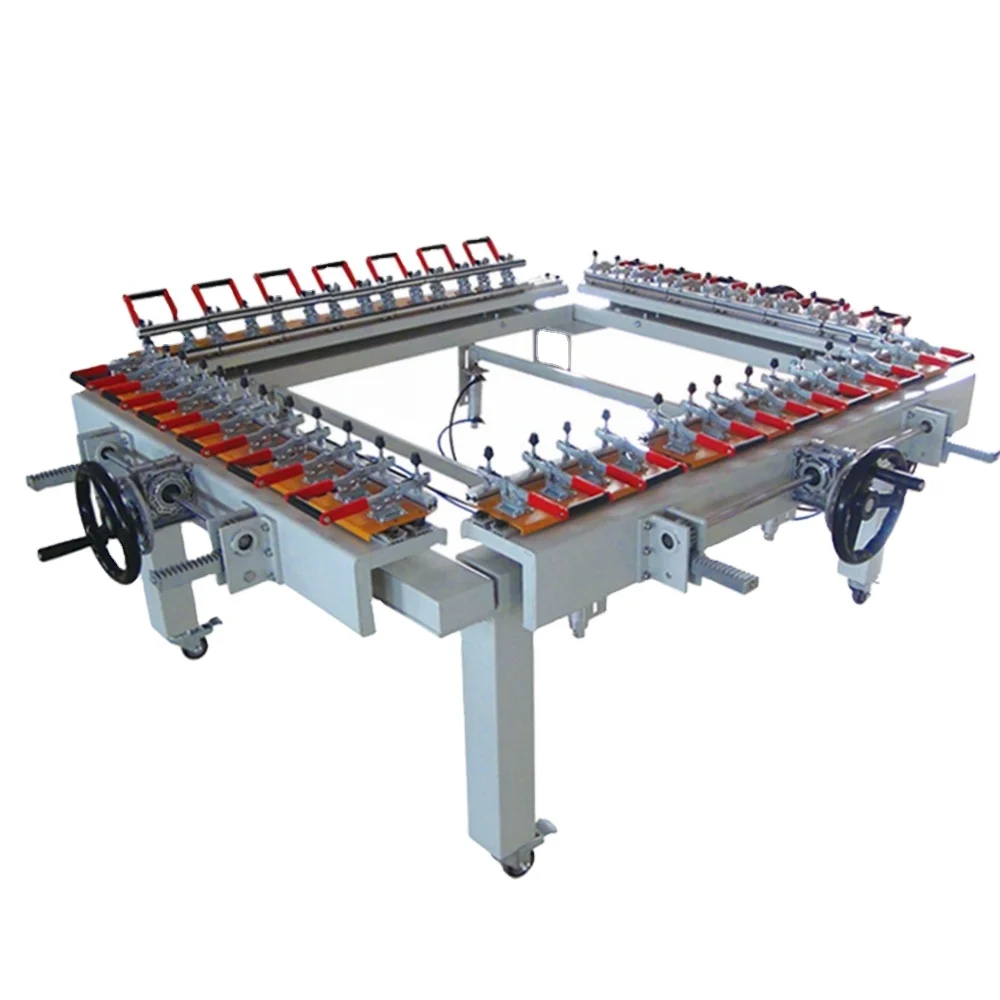 Mechanical Screw-Type Screen Printing Mesh screen stretching machine silk tension machine