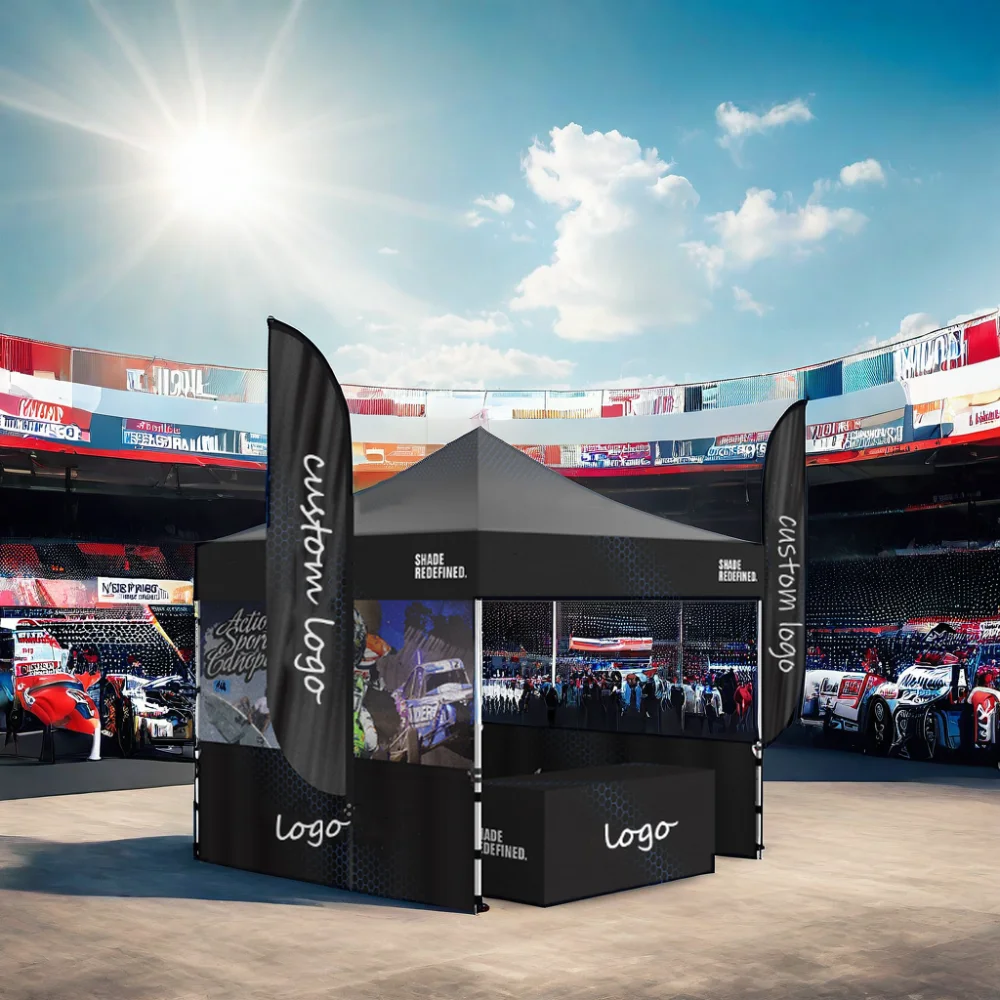 Custom 10x10 Trade Show Advertising Tent Customizable Canopy Tent for Effective Marketing