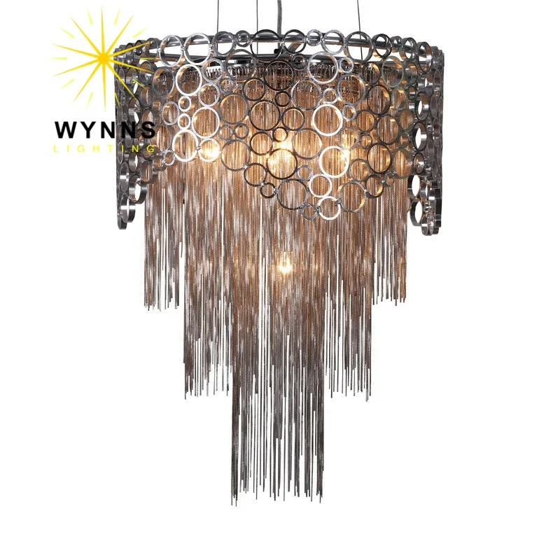 Modern Nordic Design Atlantis Cameo Chain Chandelier Lamp Customizable Ceiling Hanging Drop Lighting OEM ODM Projects