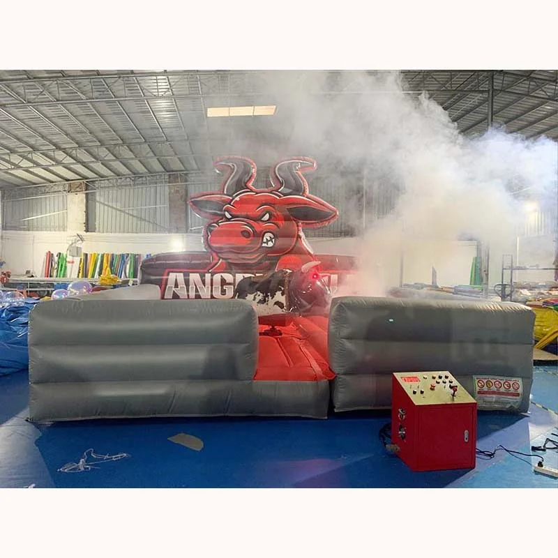 Factory price  commercial use High quality mechanical bull inflatable cushion for sale