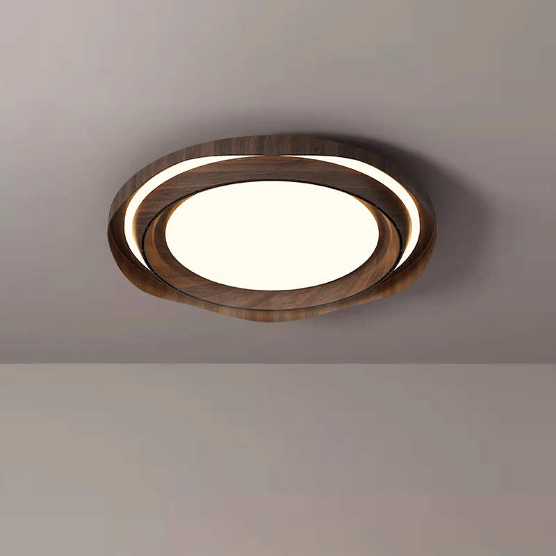 Invisible Ceiling Fan Light Wood Grain Dimmable Ceiling Lamp Adjustable Led Light Bedroom Kitchen Iron Square Living Room