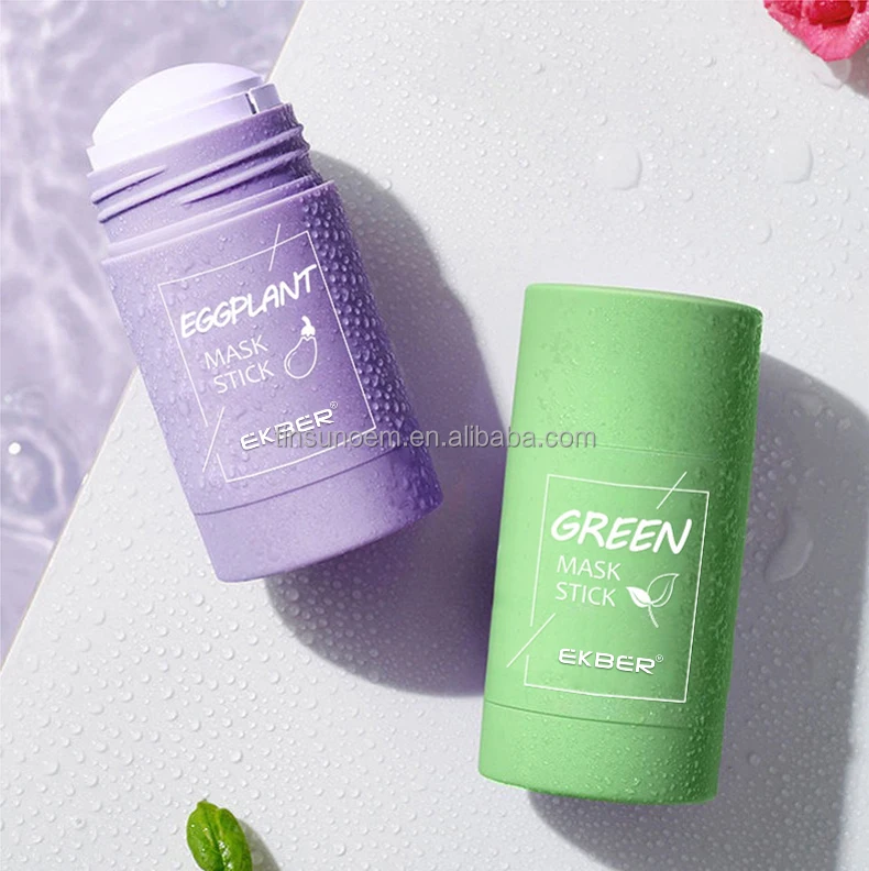 Customized Logo OEM Hot Sell Pore Detox Face Mask Acne Treatment Facial Mud Stick Natural Turmeric Clay Mask Stick