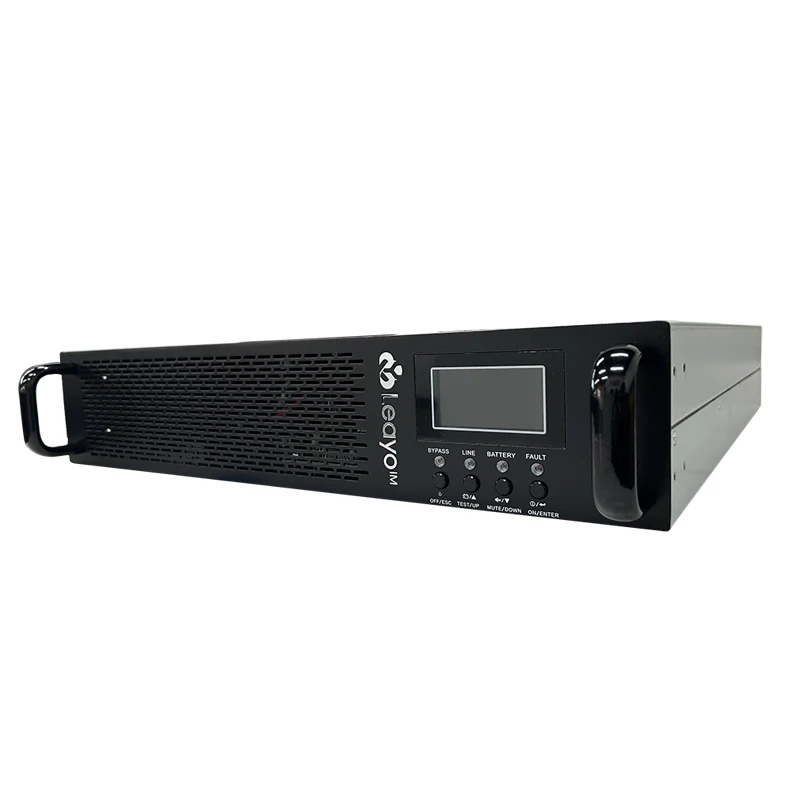 Leayo pure sine wave Single Phase ups 6kva rack mount best ups power supply online ups 220V systems