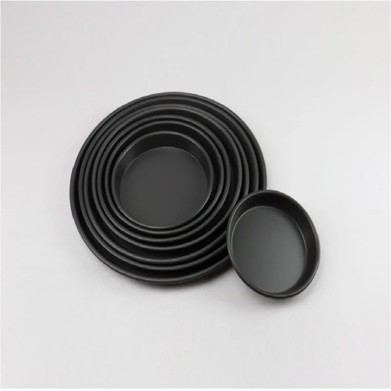 Aluminum Round Pizza Pan Non-stick Pizza Baking Tray With Multiple Size For Bakery