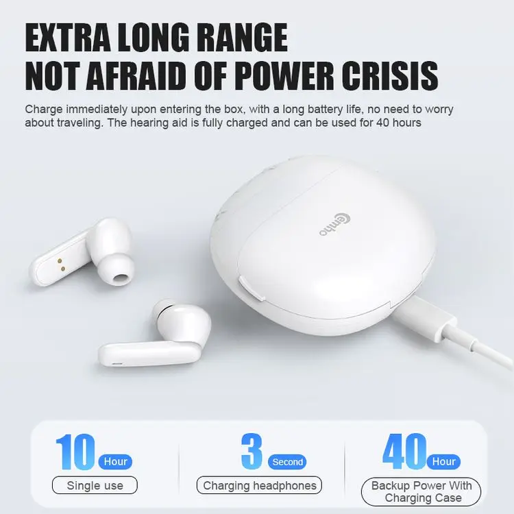 16 channels Acceptable Rechargeable Sound Amplifier Bluetooth Invisible Deafness Hearing Aids Noise Cancelling Elderly