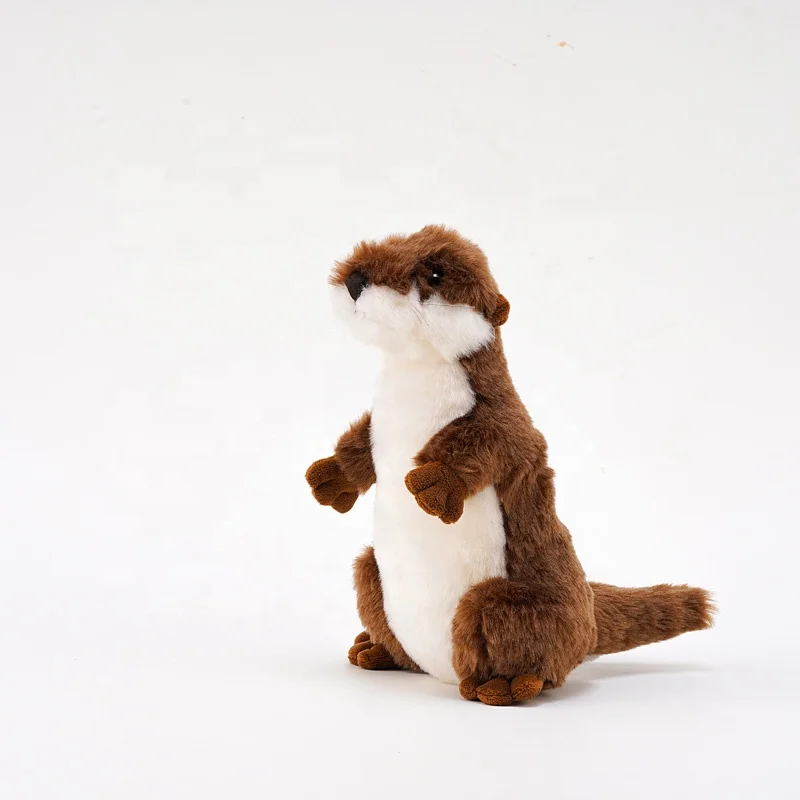 Kids toys suppliers custom life-like stuffed animal beaver plush toys cute soft otter sea toys