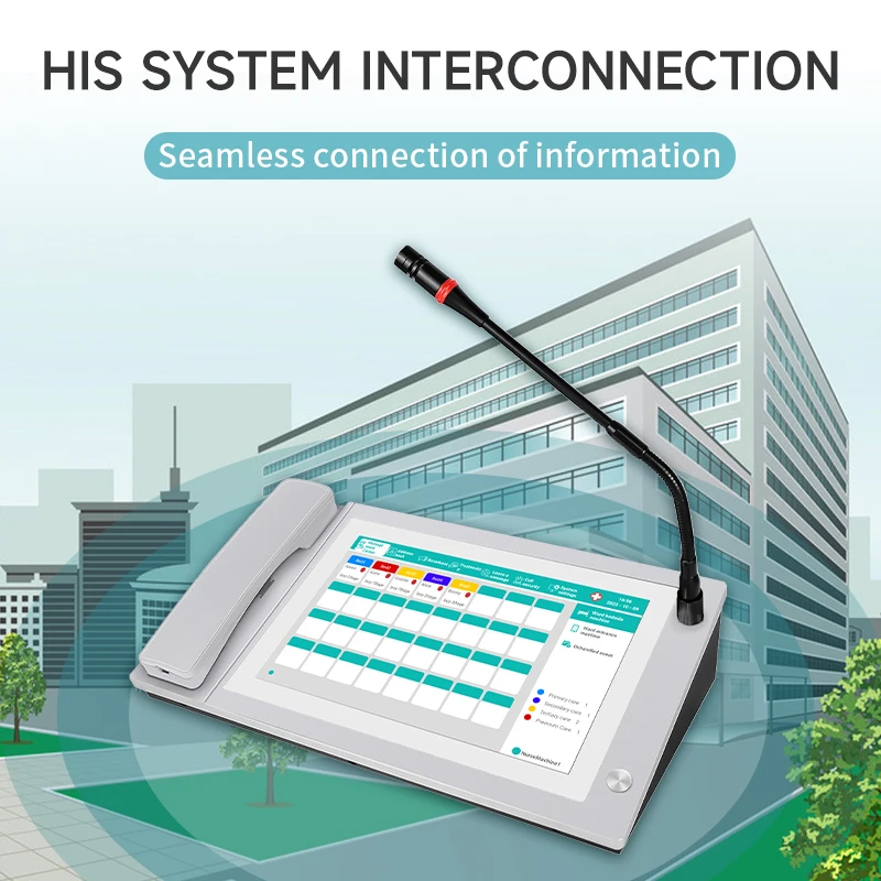 Medical Intercom Management System Wired Nurse Call Button Voice Pager System for Hospitals Nursing Home for Aged