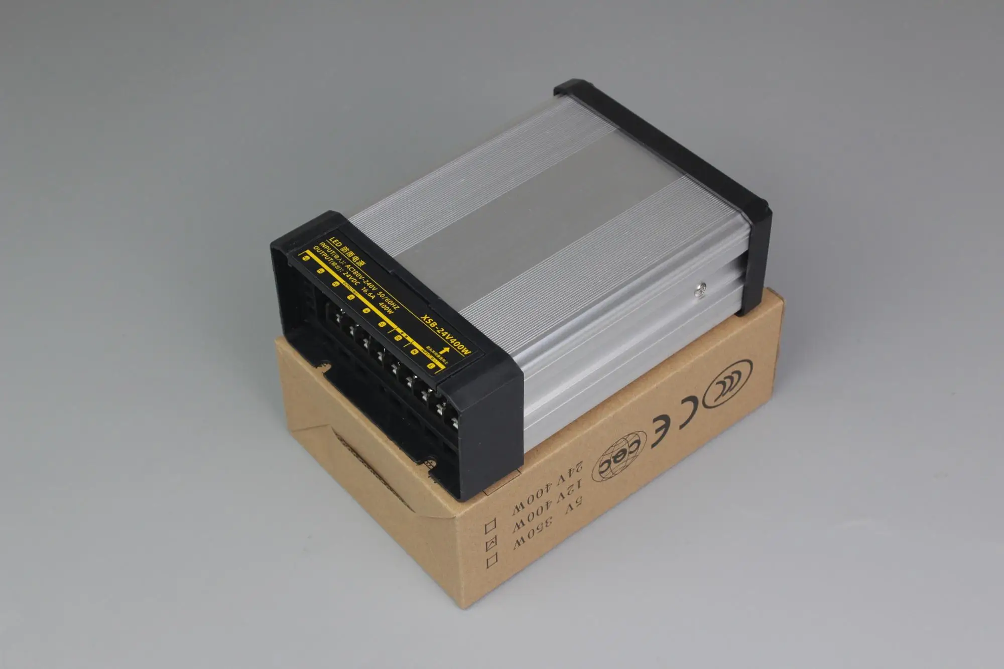 Hot Sell China Factory 5 12 24V 60 to 400W Rainproof Power Supply