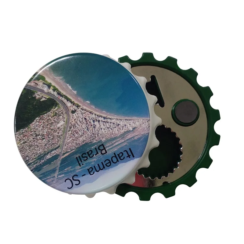Promotional gift beer shaped fridge magnet cap bottle opener