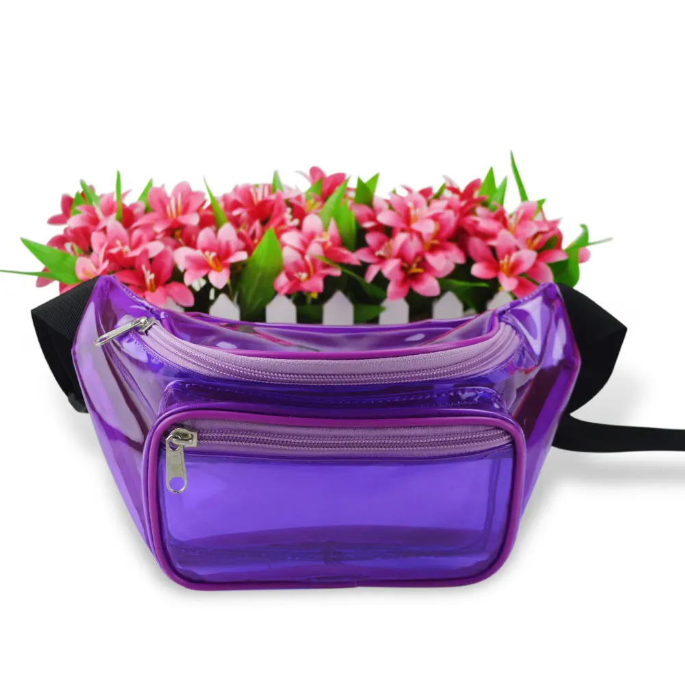 Multifunctional waterproof waist bag Clear Pvc Neon Fanny Pack