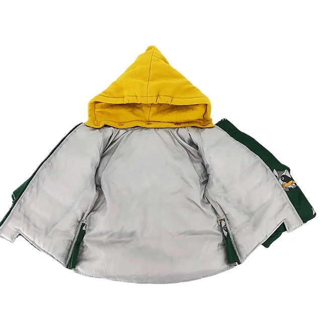 
Baby Boy jacket kids outwear padded jacke boy fall winter 3D pocket full printn knit hooded puffer padded coat infant clothing 