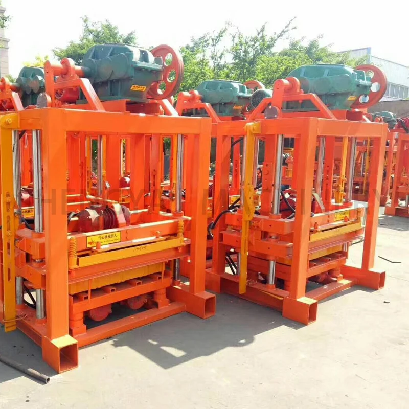 qtj4-40 hydraulic cement block machine clay brick stacker brick machine making automatic