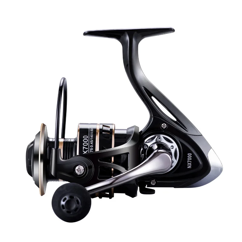 
Cheap price 14 BB 5.2:1 Strong force wheel metal line cup 7000 sea fishing reels spining 