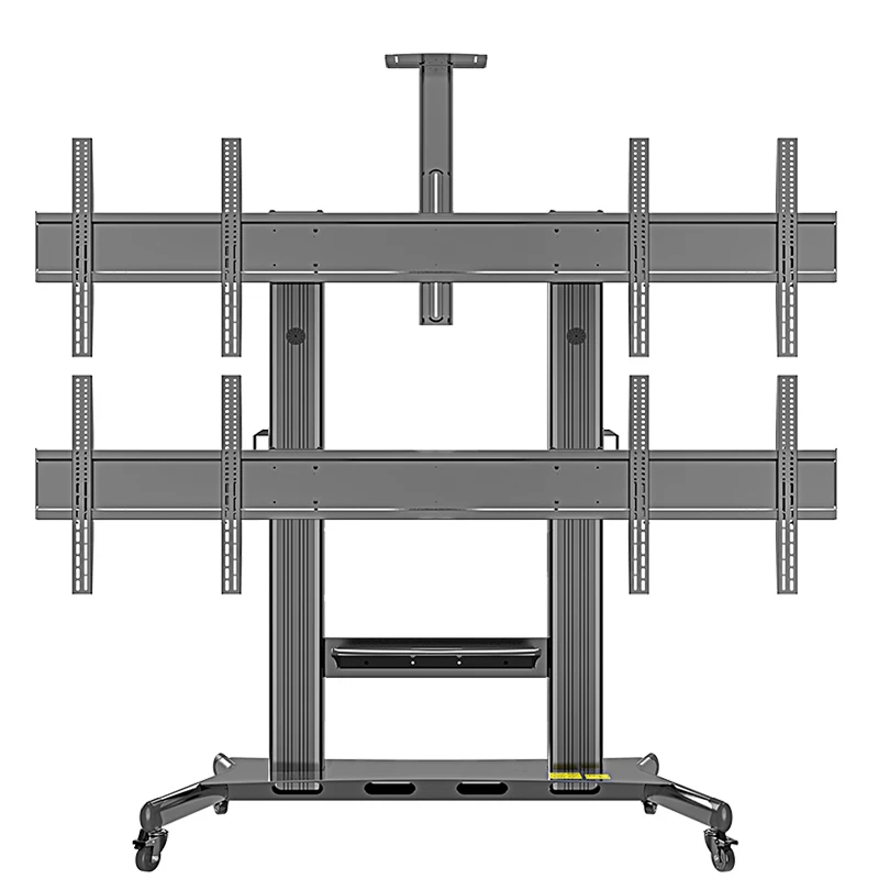KALOC AF400 Mobile TV cart 4 screens 40 55 inch height adjustable 136.4kg 300lbs load high quality wheels