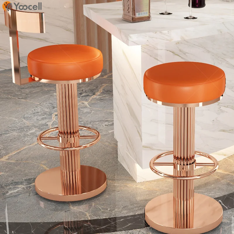 Yoocell outdoor bar stools and restaurant dining chair sets hydraulic stools bar chairs for salon waiting area