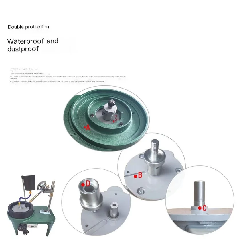 High -quality polishing machine jewelry, jade, treasure jade, glass, metal and non -metal dustproof waterproof and polishing