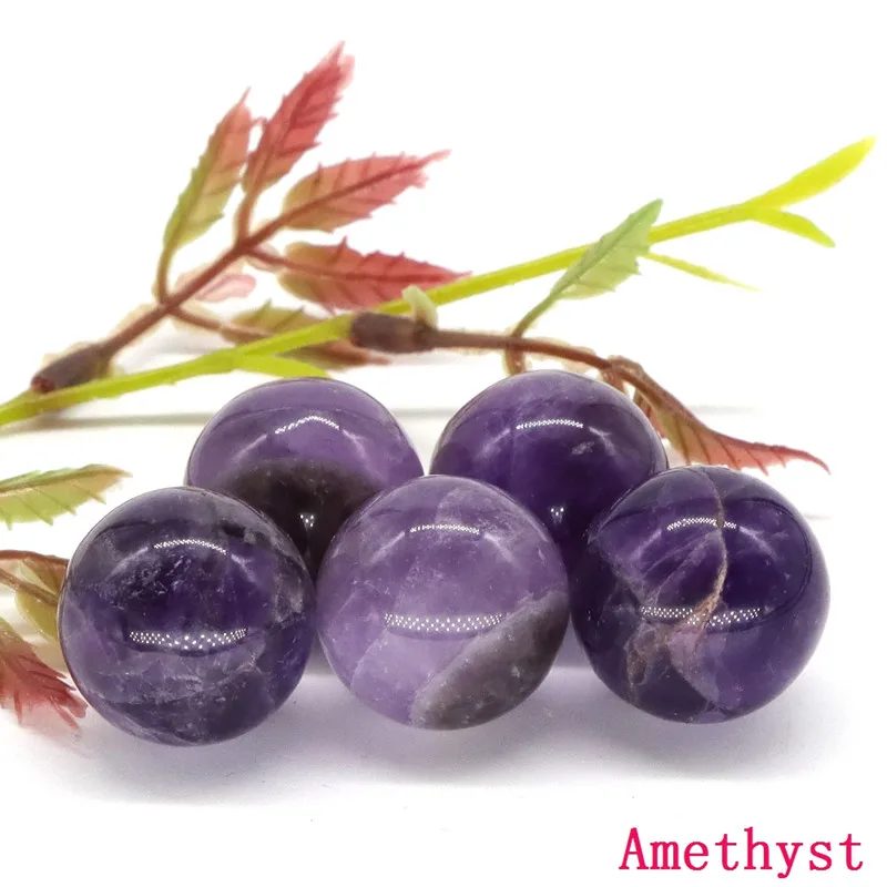 Custom 20mm Round Natural Clear Quartz Crystal Sphere Ball