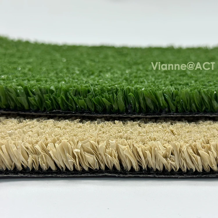 cricket wicket artificial grass carpet for cricket court BF10 beige color cricket hitting grass mat