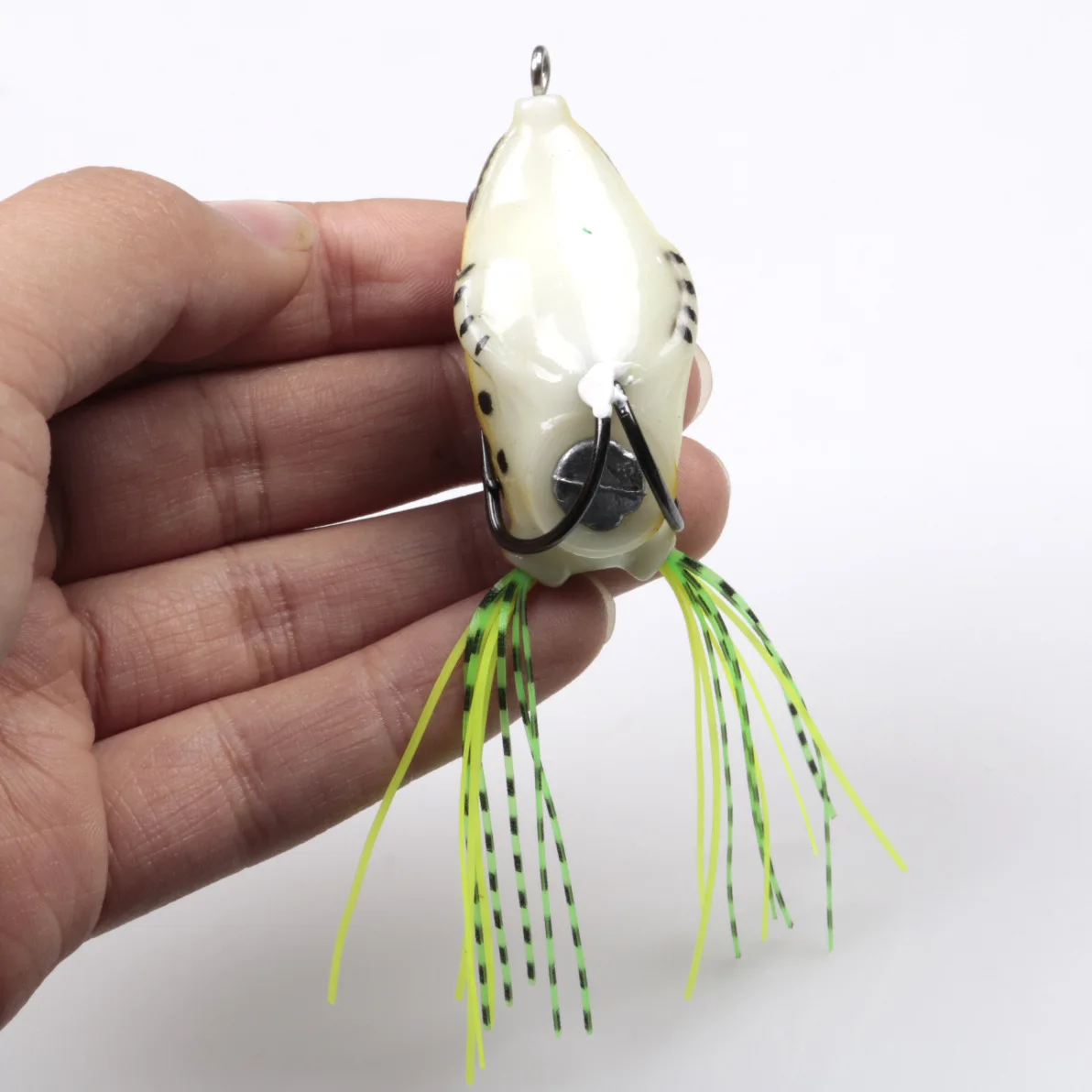 DORISEA High Carbon Steel 8238 Double Hook Soft Worm Ray Frog Fly Fishing Hook For Jig Bass