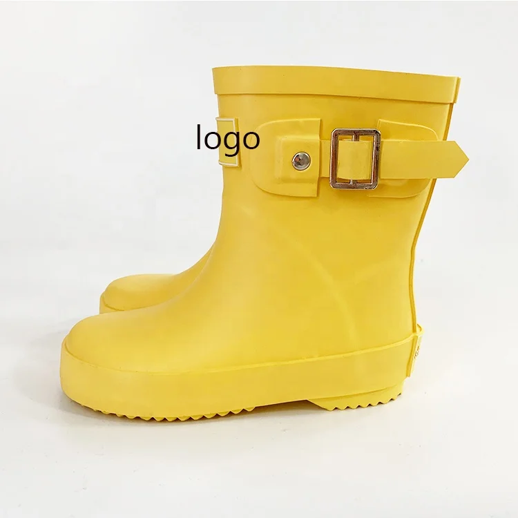 Waterproof Rubber Rain Boots, PVC Gum Boots Wholesale for Kids Children Custom logo Wellies