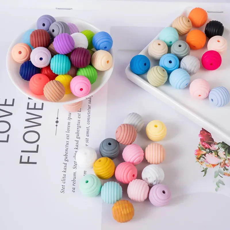 designer mix silicone beads unique design style environmentally friendly materials bpa free baby products silicone dummy beads