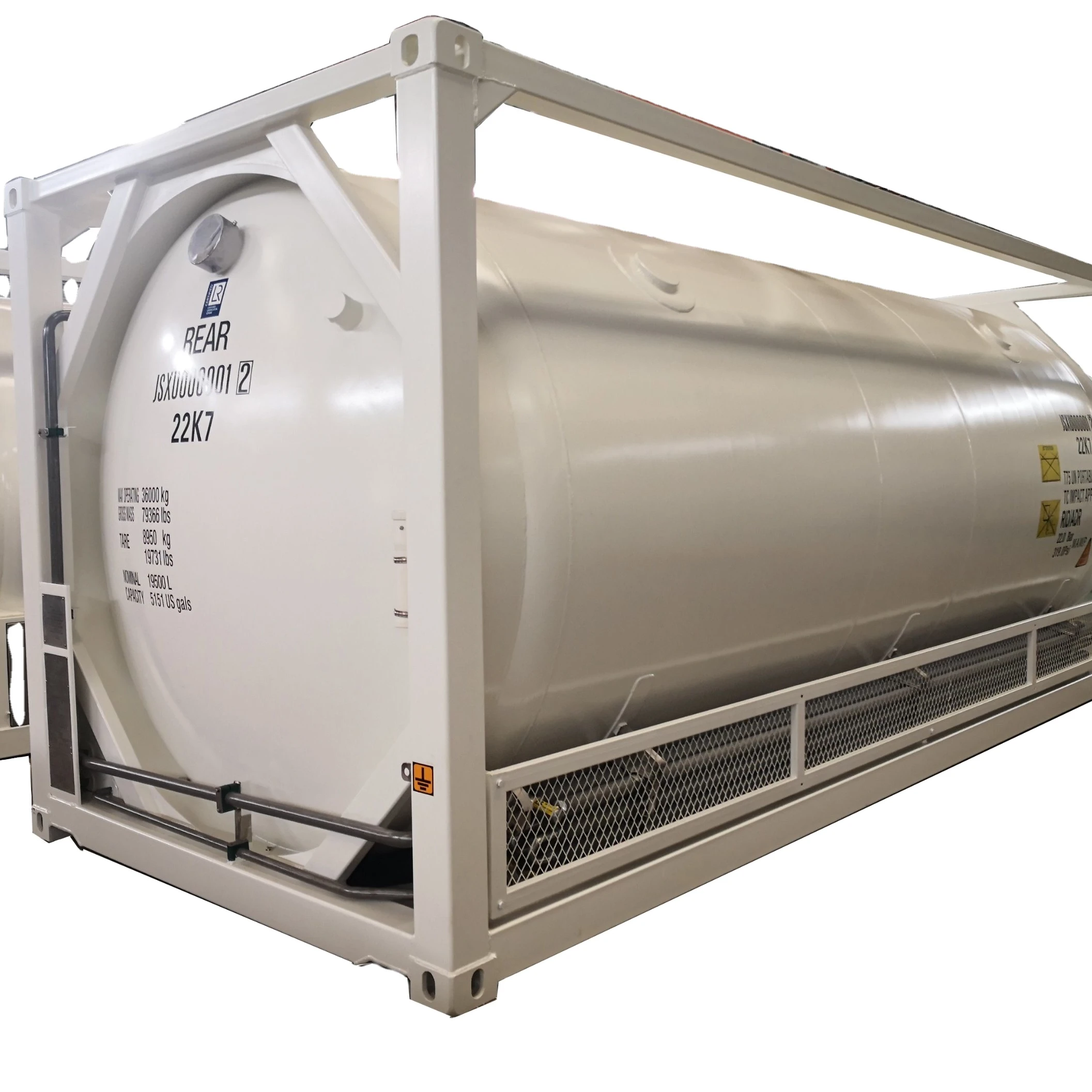 ISO Liquid Oxygen/CO2 Cryogenic Tank Container