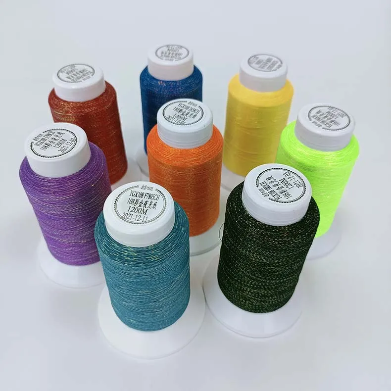 hot selling glow in the dark thread/luminous yarn for embroidery lace ribbon