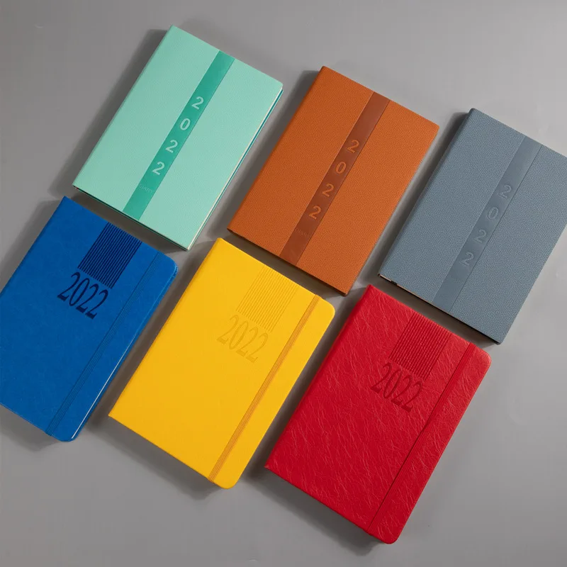 2022 год, блокнот А5, планировщик, бумажная Обложка, утолщенная бумага А5, блокнот для записей, блокнот для заметок, сделай сам, английский, ежедневный, еженедельный планер, блокнот