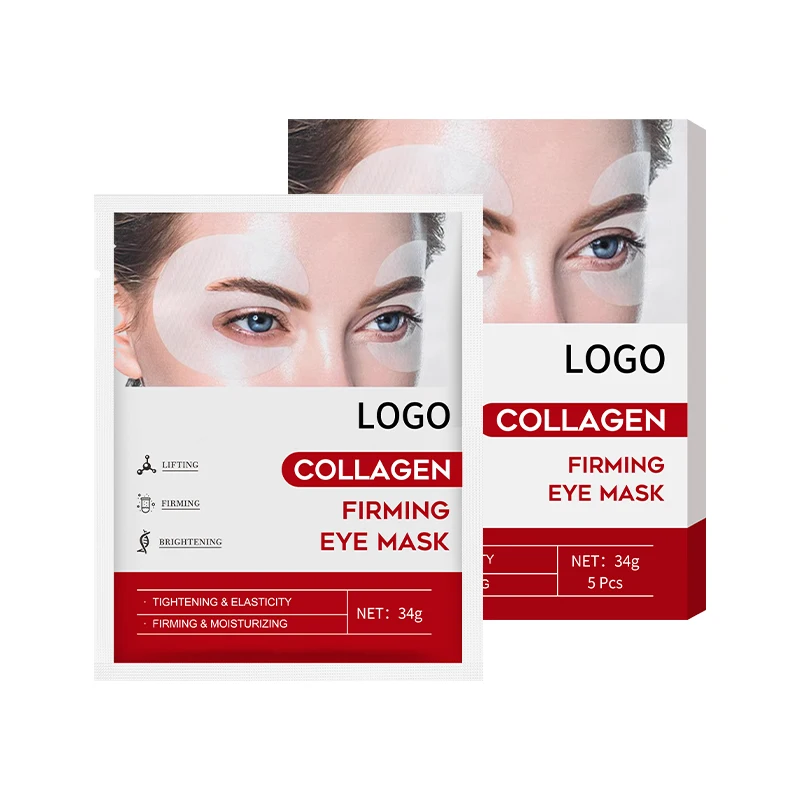 Private Label Hyaluronic Acid Under Eye Gel Pads Invisible Face Mask Deep Collagen Under Eye Patches