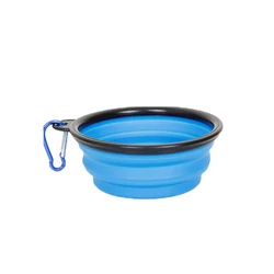 Multi-Colors Food Water Feeding Cup Dog Bowl, Portable Collapsible Silicone Foldable Pet Dog Bowl