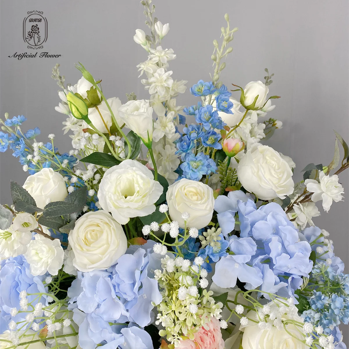 DKB Factory Direct Sale Flower Bouquet Handmade Flower Bouquet Blue For Wedding Decoration wedding table centerpiece