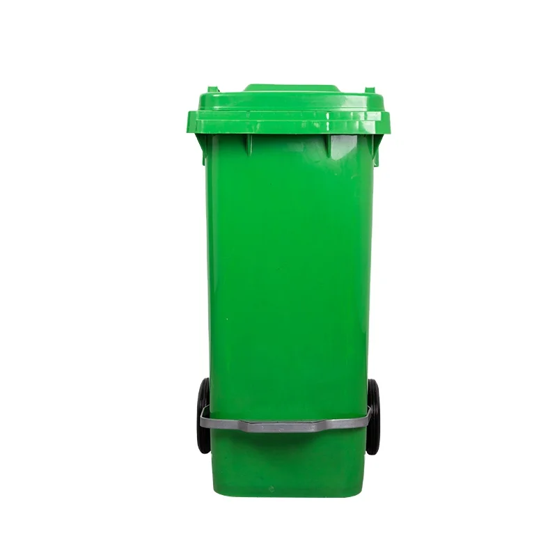 120L High Quality HDPE Outdoor With Big Pedal Easy to Install Bulk Packed Storage Plastic Garbage Container Bin Waste Bin
