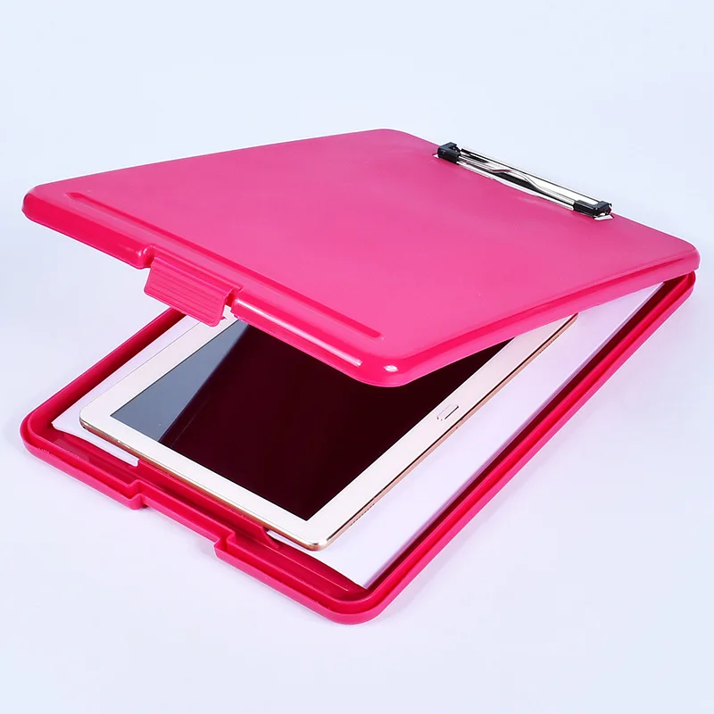 JIUYEJIELIN Custom Filing Product Document Hanging Case Sublimation Clip Boards Plastic Storage Writing Clipboard Foldable A4 5