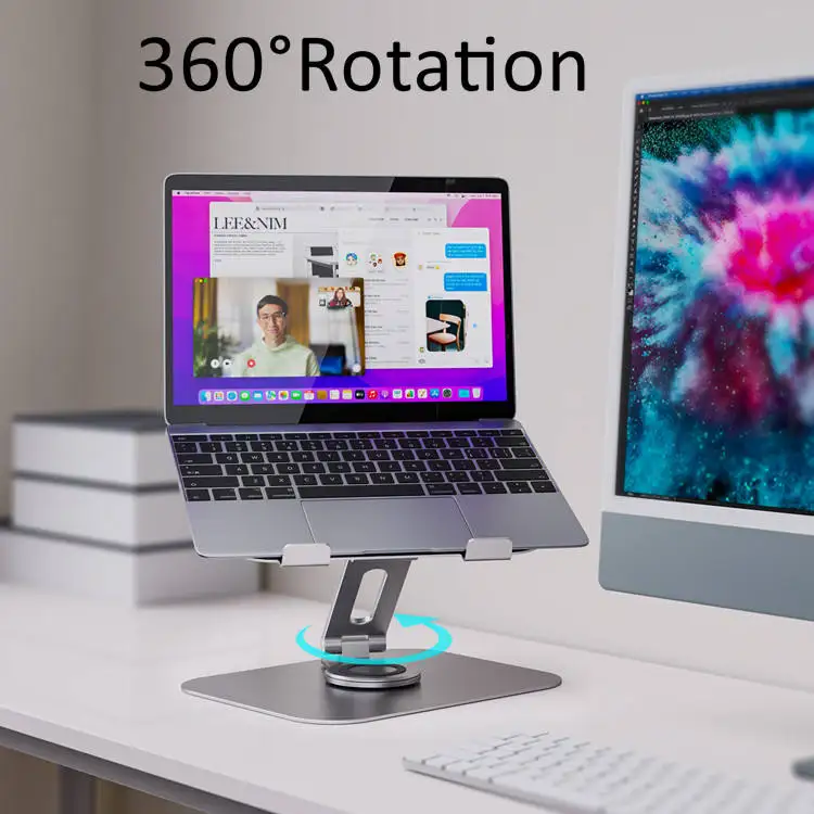 Настольная Регулируемая подставка для ноутбука с поворотом на 360 градусов подходит всех ноутбуков до 17