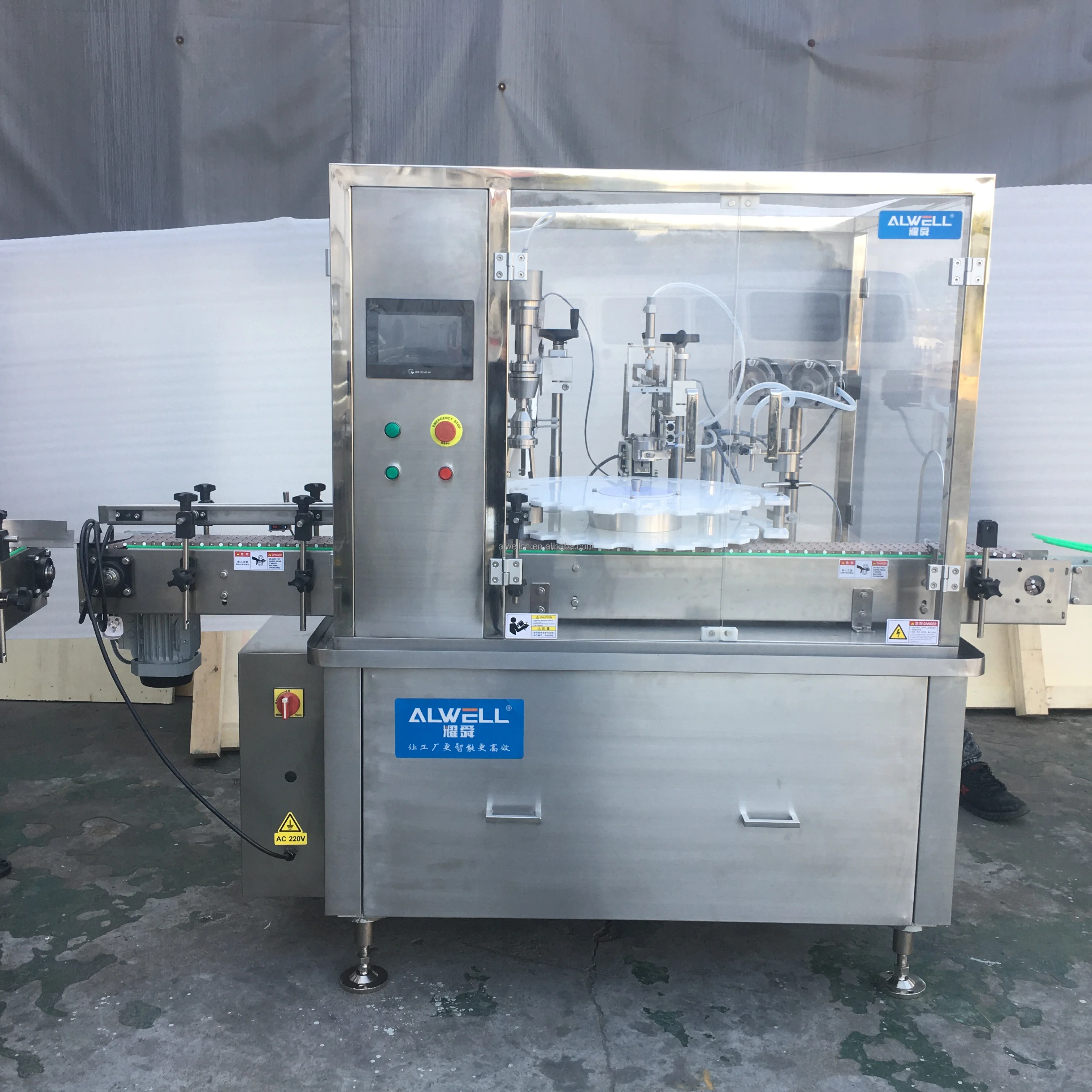 Factory price automatic digital control liquid detergent Spray bottle filling capping and labelling machine Production Line