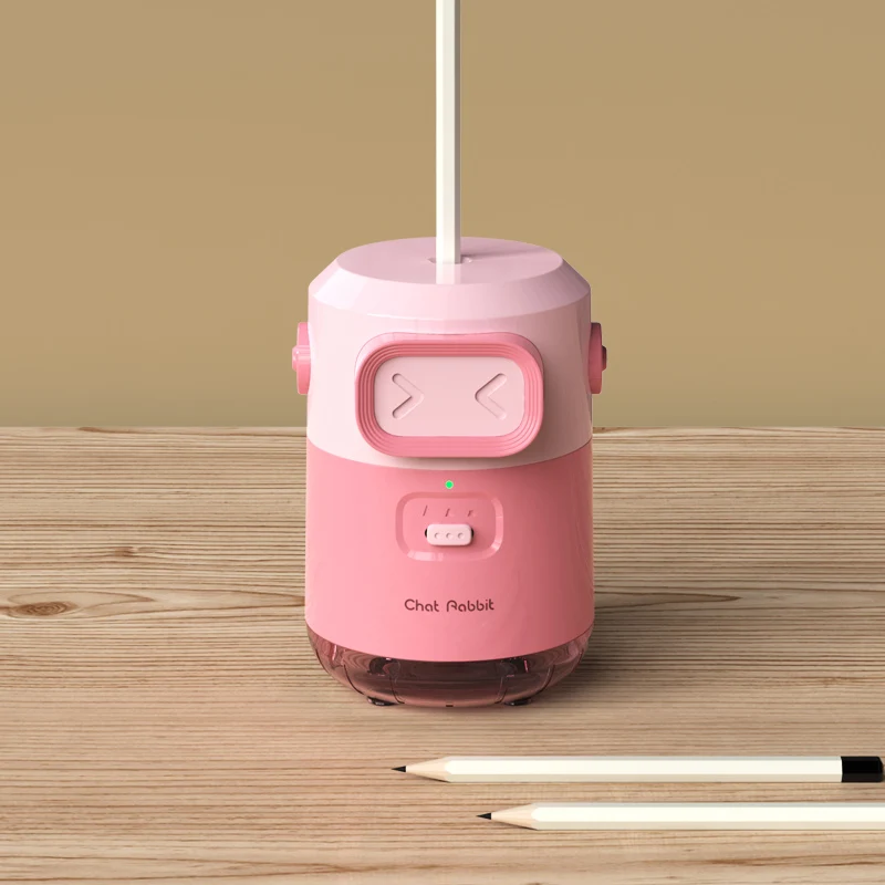 Fully Automatic Rechargeable Helix Blade Pencil Sharpener Fast Perfect Effect School Writing Drawing Easy Use Stationery Set