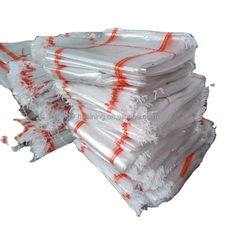 transparent pp woven sacks / pure polypropylene rice bag / plastic packaging bags