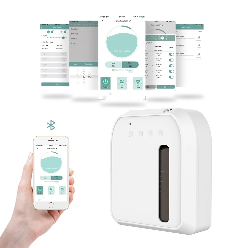Ouwave новинка Прямая поставка Электрический Ароматизатор воздуха Bluetooth/Wi-Fi аромадиффузор для продажи