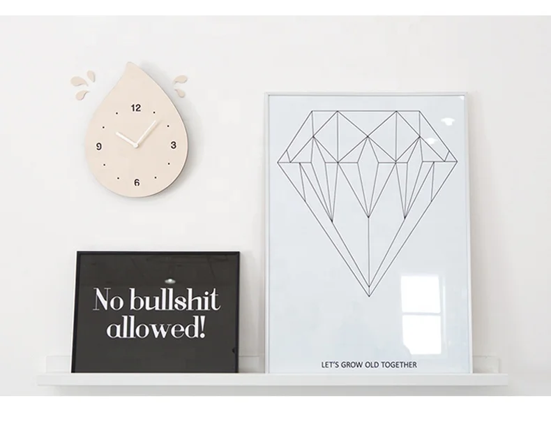 Mandelda Modern 3d Stock Wall Clocks For Home Decor, Minimalist Simple Drop Wall Watch For Cute Clocks Kids Western Clocks Art